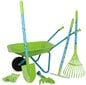 Dārza spēļu komplekts - Large Garden Set with Wheelbarrow - SF cena un informācija | Rotaļlietas zēniem | 220.lv