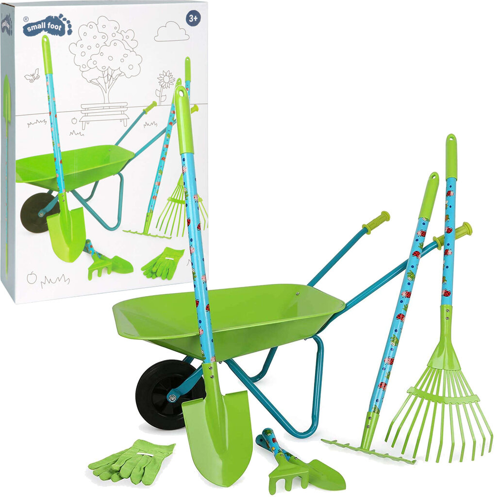 Dārza spēļu komplekts - Large Garden Set with Wheelbarrow - SF цена и информация | Rotaļlietas zēniem | 220.lv