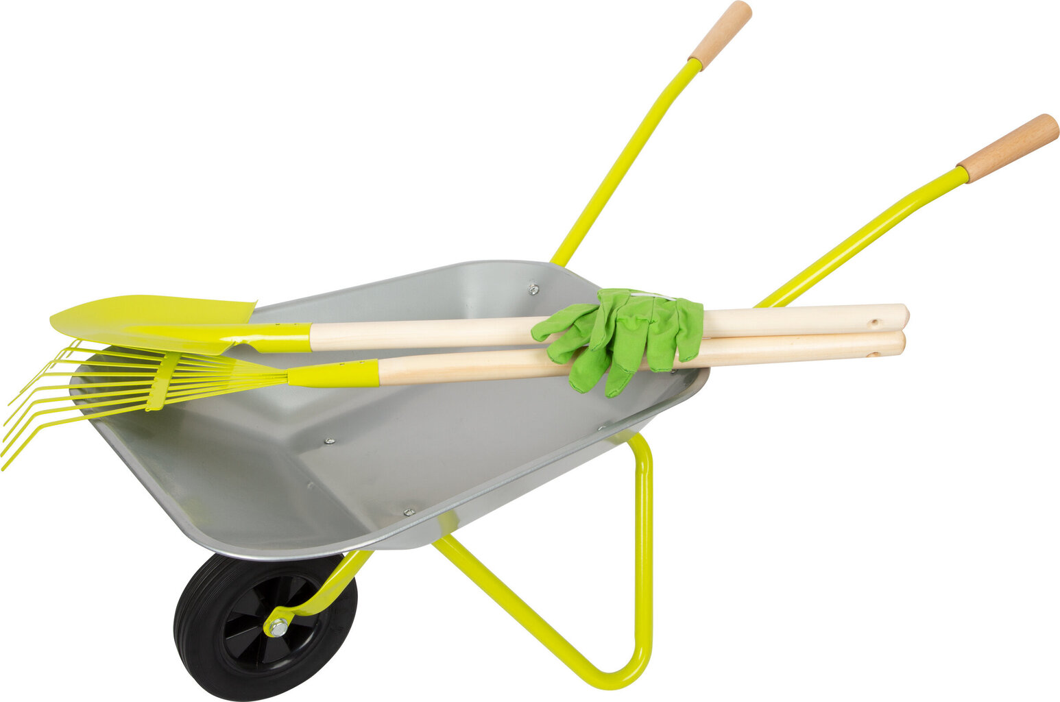 Dārza komplekts ar instrumentiem - Wheelbarrow with Gardening Tools - SF cena un informācija | Rotaļlietas zēniem | 220.lv