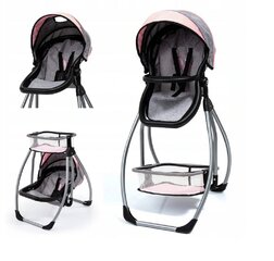 Rotaļlieta Dolls High Chair 3in1 grey 63533AA/4 cena un informācija | Rotaļlietas meitenēm | 220.lv