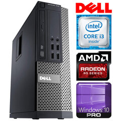 DELL 7010 SFF i3-3220 8GB 960SSD+500GB R5-340 2GB DVD WIN10Pro cena un informācija | Stacionārie datori | 220.lv