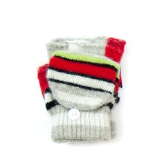 Art of Polo Cimdi | Pelēks, sarkans rkq053-1 цена и информация | Шапки, перчатки, шарфы для девочек | 220.lv