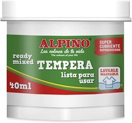 Guaša tempera Alpino, 40ml, balta cena un informācija | Modelēšanas un zīmēšanas piederumi | 220.lv