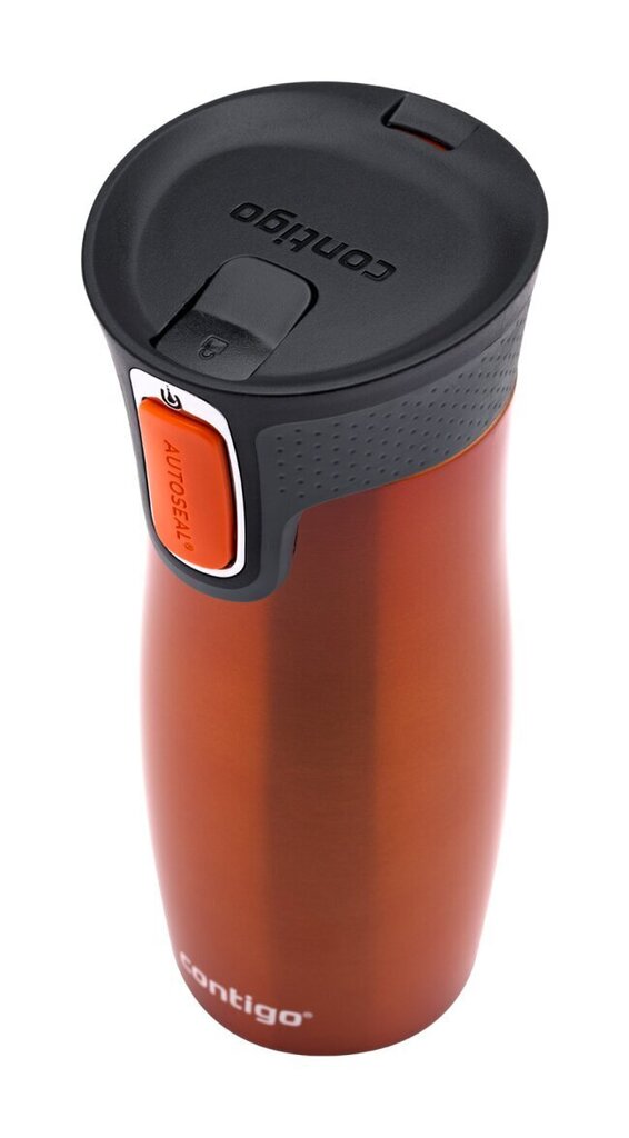 Termokrūze, Contigo West loop, 470 ml, Tangerine, 2095850 цена и информация | Termosi, termokrūzes | 220.lv