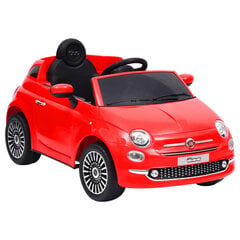 vidaXL elektriska bērnu automašīna Fiat 500, sarkana cena un informācija | Bērnu elektroauto | 220.lv