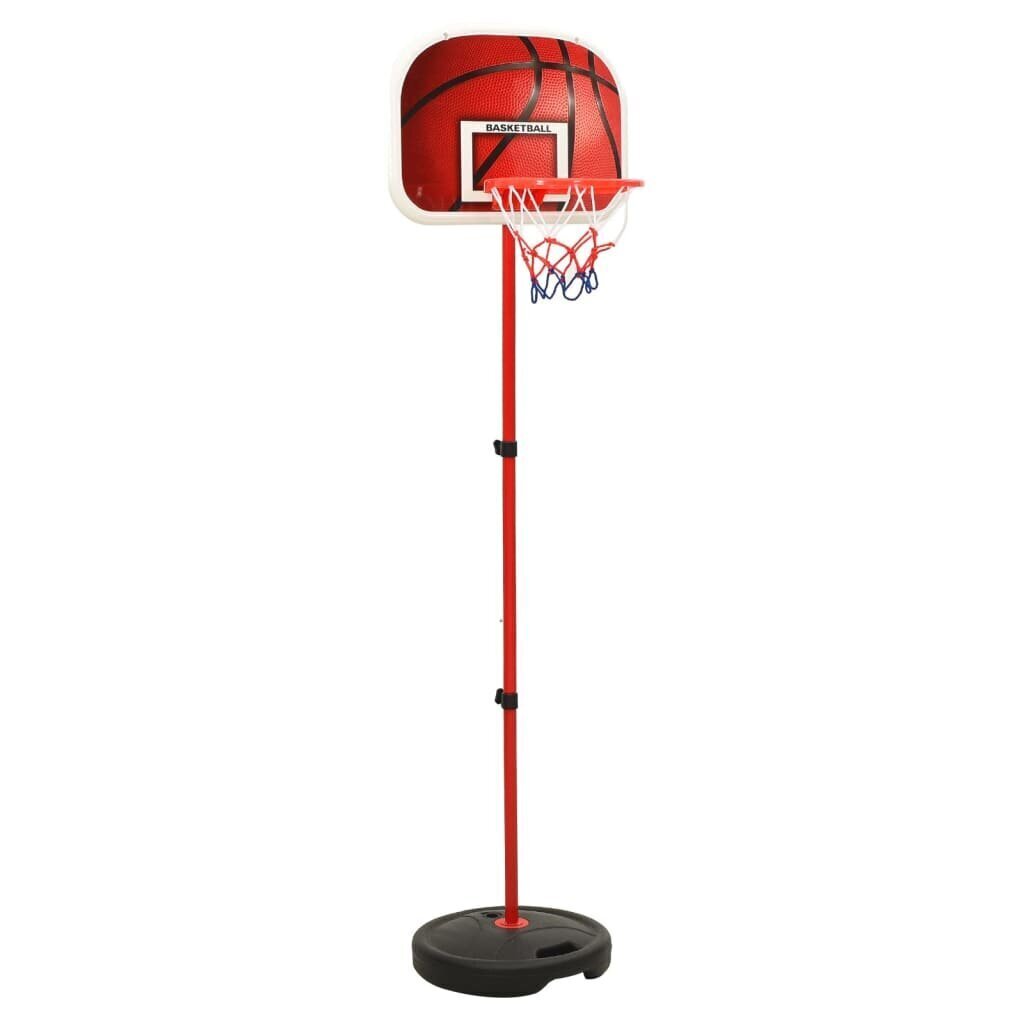 vidaXL bērnu basketbola komplekts, regulējams, 160 cm цена и информация | Basketbola statīvi | 220.lv