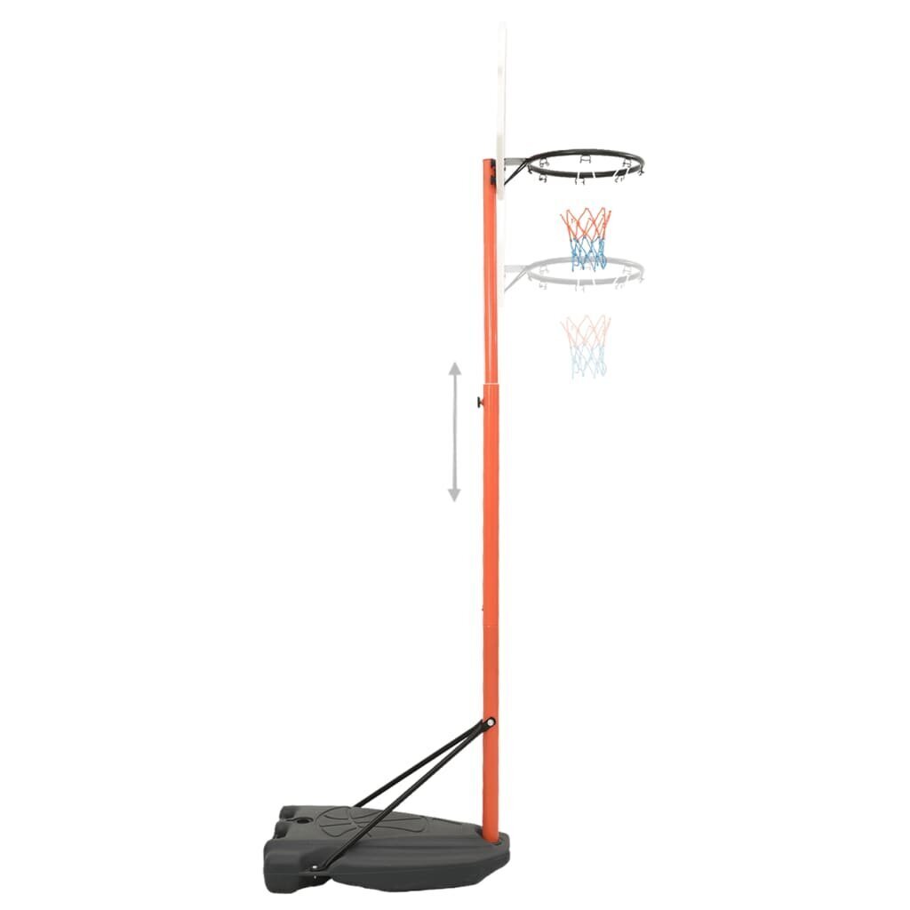 vidaXL basketbola komplekts, regulējams 180-230 cm, pārvietojams цена и информация | Basketbola statīvi | 220.lv