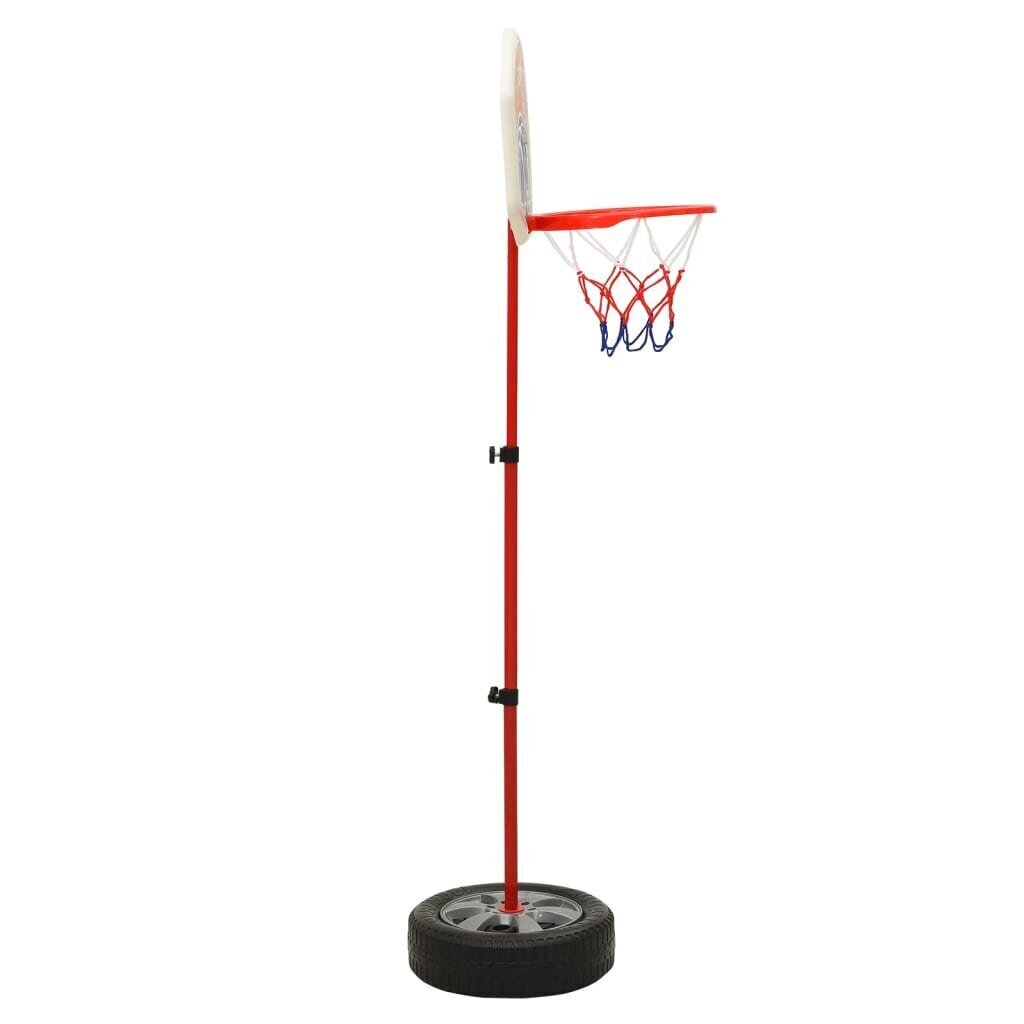vidaXL bērnu basketbola komplekts, regulējams, 120 cm цена и информация | Basketbola statīvi | 220.lv
