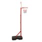 vidaXL basketbola komplekts, regulējams 138,5-166 cm, pārvietojams cena un informācija | Basketbola statīvi | 220.lv