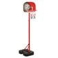 vidaXL basketbola komplekts, regulējams 138,5-166 cm, pārvietojams цена и информация | Basketbola statīvi | 220.lv