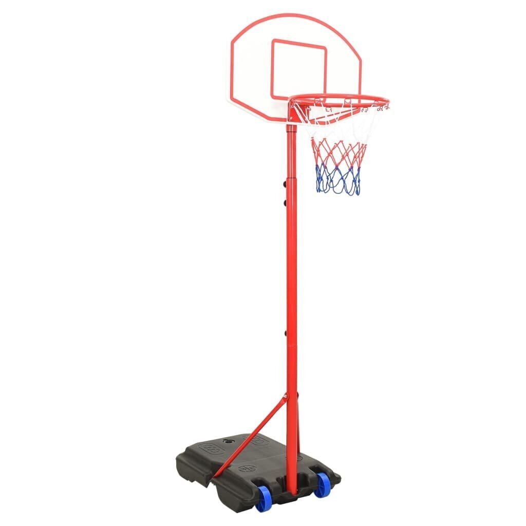 vidaXL basketbola komplekts, regulējams, 200-236 cm, pārvietojams цена и информация | Basketbola statīvi | 220.lv