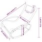 vidaXL sauļošanās zvilnis ar spilvenu, tērauds un pelēks tekstilēns cena un informācija | Sauļošanās krēsli | 220.lv