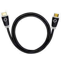 Oehlbach Ethernet 2,5 m melns Easy Connect HDMI cena un informācija | Kabeļi un vadi | 220.lv