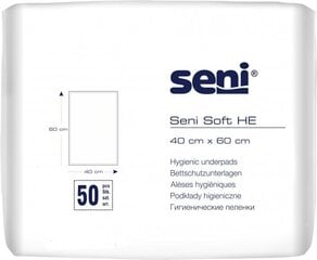 Впитывающие пеленки Seni Soft HE, 40x60 см, 50 шт. цена и информация | Подгузники, прокладки, одноразовые пеленки для взрослых | 220.lv