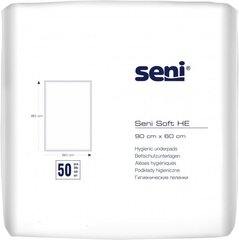 Впитывающие пеленки Seni Soft HE, 90x60 см, 50 шт. цена и информация | Подгузники, прокладки, одноразовые пеленки для взрослых | 220.lv