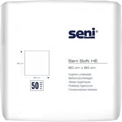 Впитывающие пеленки Seni Soft HE, 60x60 см, 50 шт. цена и информация | Подгузники, прокладки, одноразовые пеленки для взрослых | 220.lv