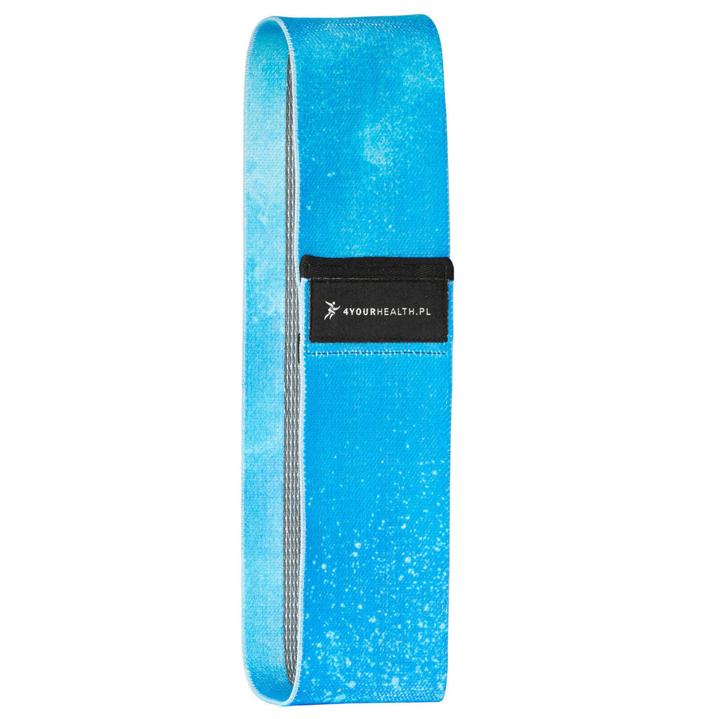 Auduma gumijas pretestības lente Hip Band 27 kg zila cena un informācija | Fitnesa gumijas, gredzeni | 220.lv