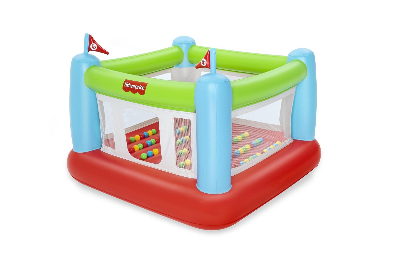 Piepūšams batuts Bestway Fisher-Price Bouncesational, 175x173x135 cm cena un informācija | Piepūšamās rotaļlietas un pludmales preces | 220.lv