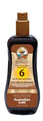 Australian Gold SPF6 izsmidzināms gels aizsardzībai saulē ar bronzeri 237ml cena un informācija | Sauļošanās krēmi | 220.lv