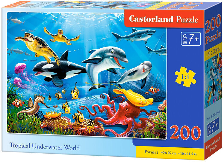 Puzle Jūras dzīve * 200 * cena un informācija | Puzles, 3D puzles | 220.lv