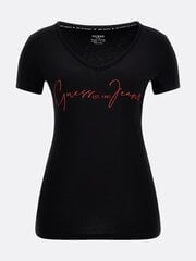 Guess sieviešu T-krekls W2YI55*JBLK, melns/sarkans 7617076263340 цена и информация | Женские футболки | 220.lv