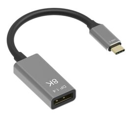 Kabelinis adapteris USB-C DisplayPort 1.4 8K 5K 4K 240Hz Zenwire цена и информация | Адаптеры и USB разветвители | 220.lv