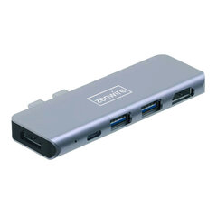 HUB USB-C 5in1 adapteris 2x HDMI USB 3.0 Macbook Pro Air M1 Zenwire cena un informācija | Adapteri un USB centrmezgli | 220.lv