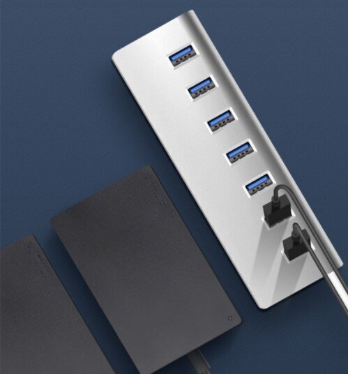 HUB 7in1 SPLITTER PORT SPLITTER 7x USB 3.0 Zenwire cena un informācija | Adapteri un USB centrmezgli | 220.lv