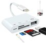 Adapteris karšu lasītājs Lightning micro SD USB iPhone cena un informācija | Adapteri un USB centrmezgli | 220.lv