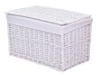 Pīta kaste 76x46x46 cm - 160L - balta цена и информация | Veļas grozi un mantu uzglabāšanas kastes | 220.lv
