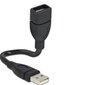 Adapteris Delock USB-A, 0,15m 83497 цена и информация | Adapteri un USB centrmezgli | 220.lv