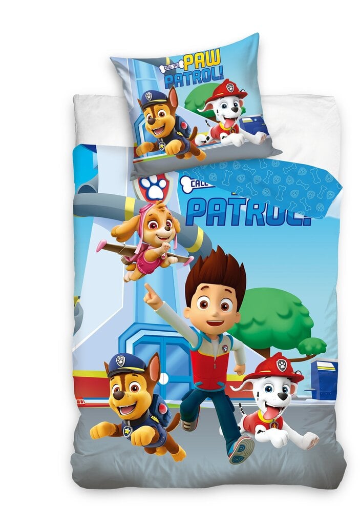 Gultas veļas komplekts Paw Patrol, 140x200 + 60x70, 2 daļu cena un informācija | Bērnu gultas veļa | 220.lv