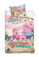 Gultas veļas komplekts Peppa Pig, 140x200 + 60x70, 2 daļu cena un informācija | Bērnu gultas veļa | 220.lv