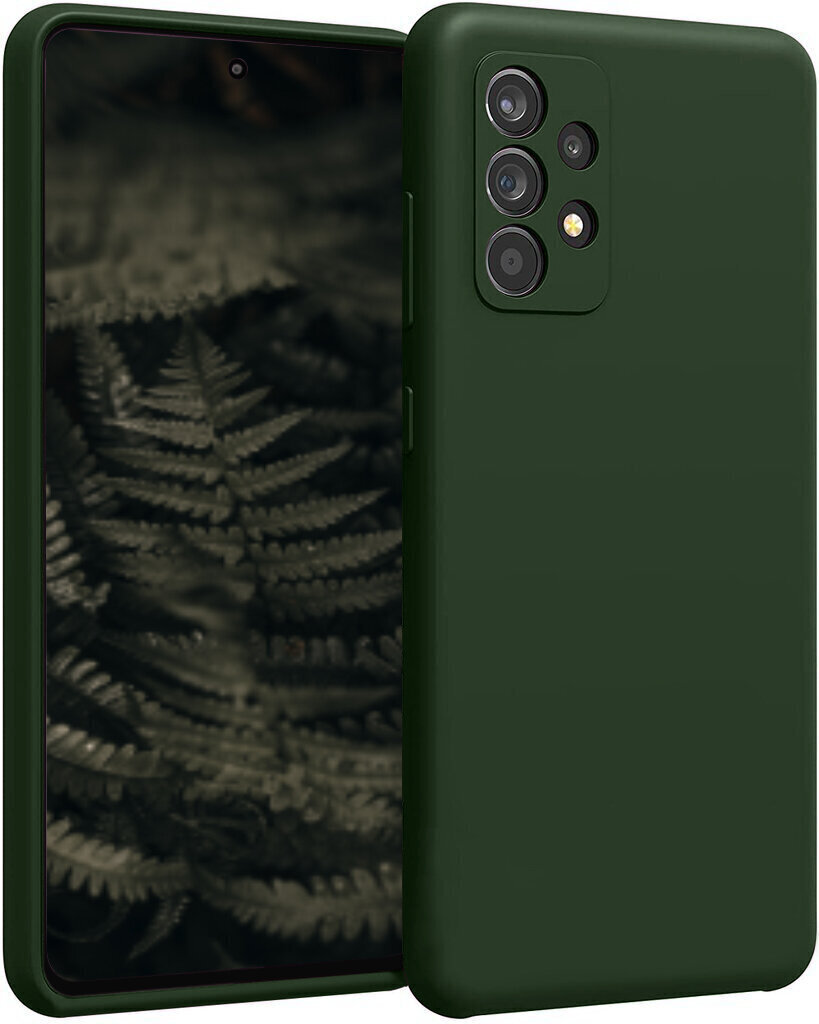 Samsung Galaxy A53 5G (real liquide silicone Easy Clean) zaļš ( Green Forest) SoundBerry цена и информация | Telefonu vāciņi, maciņi | 220.lv