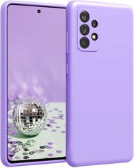 Samsung Galaxy A53 5G aizsargvāciņš (real liquide silicone Easy Clean) violets(lavanda) SoundBerry cena un informācija | Telefonu vāciņi, maciņi | 220.lv