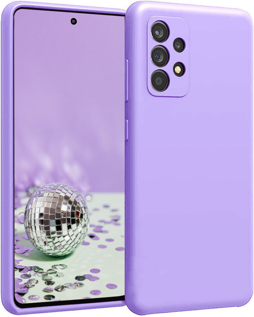 Samsung Galaxy A53 5G aizsargvāciņš (real liquide silicone Easy Clean) violets(lavanda) SoundBerry цена и информация | Telefonu vāciņi, maciņi | 220.lv
