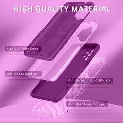 Samsung Galaxy A53 5G aizsargvāciņš (real liquide silicone Easy Clean) violets- Maroon SoundBerry cena un informācija | Telefonu vāciņi, maciņi | 220.lv