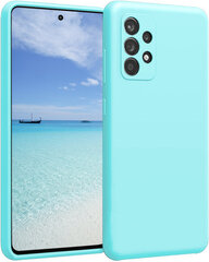 Samsung Galaxy A53 5G aizsargvāciņš (real liquide silicone Easy Clean) zils - Turquise Crystal cena un informācija | Telefonu vāciņi, maciņi | 220.lv