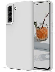 Samsung Galaxy S22 aizsargvāciņš (real liquide silicone Easy Clean) balts - White Elegance cena un informācija | Telefonu vāciņi, maciņi | 220.lv