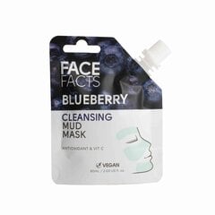 Dziļi attīroša dubļu maska ar mellenēm Face Facts, 60 ml цена и информация | Маски для лица, патчи для глаз | 220.lv