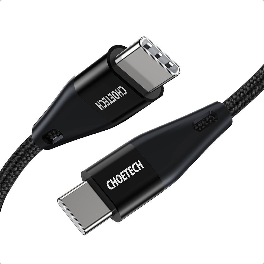 Choetech USB Type C - USB Type 60W 2m melns (XCC-1004-BK) cena un informācija | Savienotājkabeļi | 220.lv