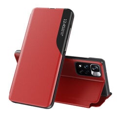 Чехол Eco Leather View для Xiaomi Poco X4 NFC 5G, красный цена и информация | Чехлы для телефонов | 220.lv