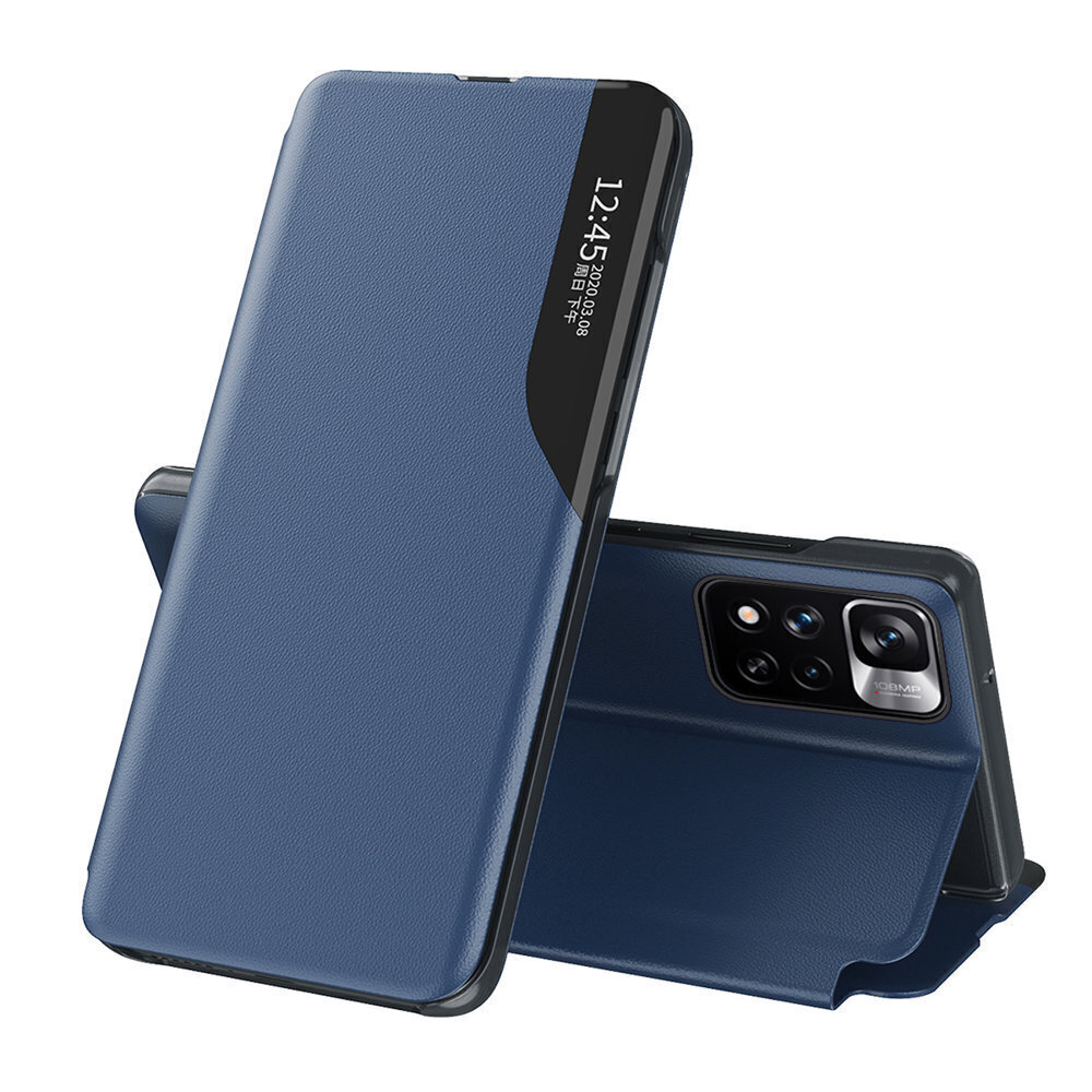 Xiaomi Poco X4 NFC 5G vāciņš no mākslīgās ādas, zils cena un informācija | Telefonu vāciņi, maciņi | 220.lv
