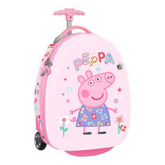 Koferis Peppa Pig Having Fun Rozā 16'' (28 x 43 x 23 cm) cena un informācija | Koferi, ceļojumu somas | 220.lv