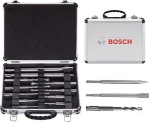 Urbju un kaltu komplekts Bosch SDS-Plus, 11 daļas cena un informācija | Rokas instrumenti | 220.lv