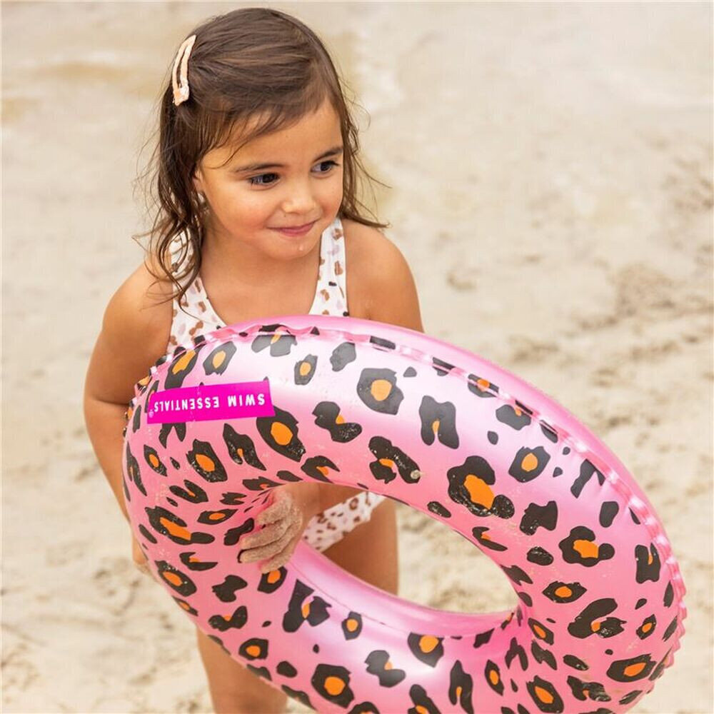 Piepūšamais riņķis Swim Essentials Leopard cena un informācija | Piepūšamās rotaļlietas un pludmales preces | 220.lv