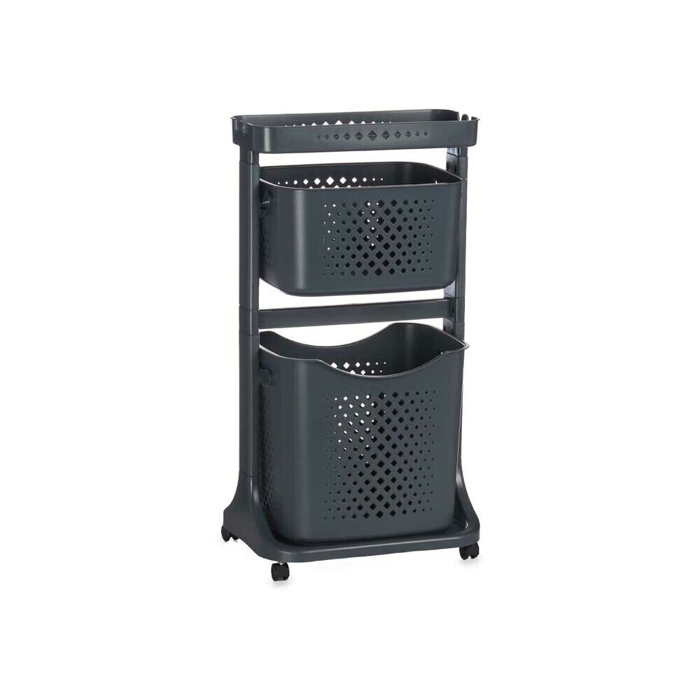 Clothes Trolley Antracīts polipropilēns (33 x 81 x 44 cm) cena un informācija | Veļas grozi un mantu uzglabāšanas kastes | 220.lv