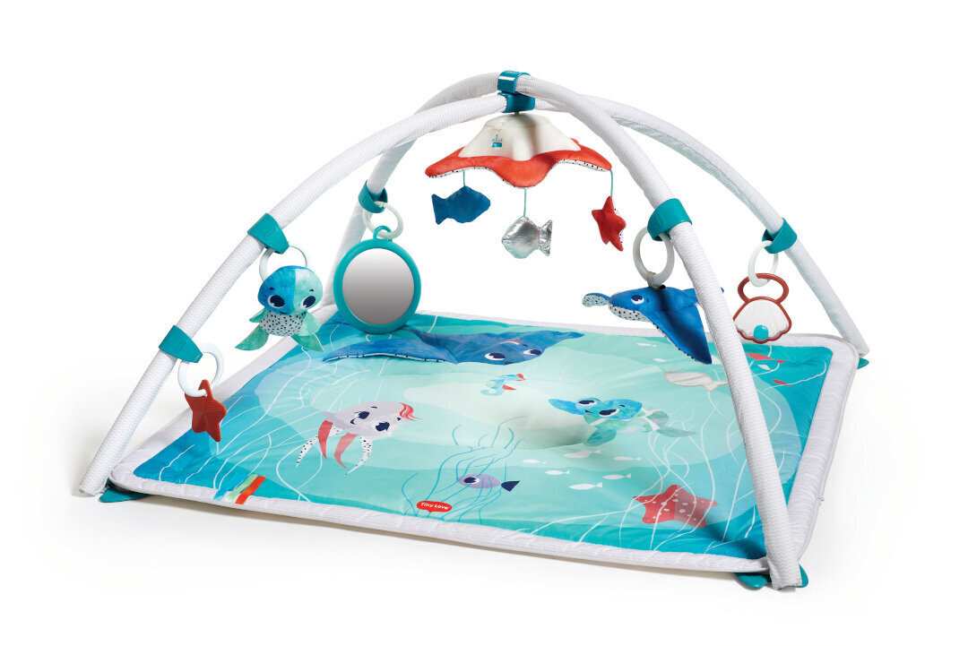 Spēļu paklājiņš Tiny Love TREASURE THE OCEAN 2-IN-1, TL12070068 cena un informācija | Attīstošie paklājiņi | 220.lv