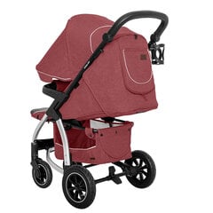 Carrello Vista Air CRL-5511 sporta/pastaigu rati 6м+ ar pumpējamam riepām Ruby Red cena un informācija | Bērnu rati | 220.lv