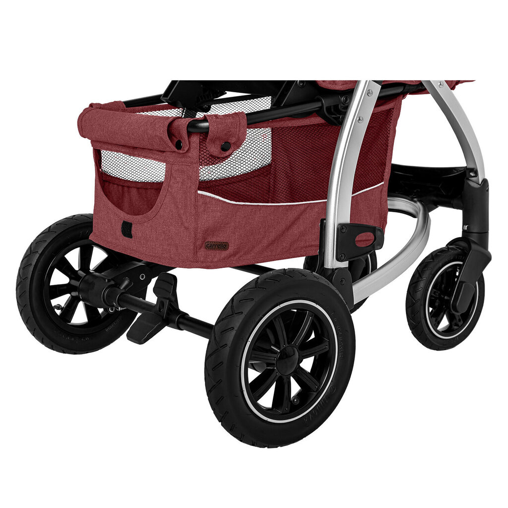 Carrello Vista Air CRL-5511 sporta/pastaigu rati 6м+ ar pumpējamam riepām Ruby Red cena un informācija | Bērnu rati | 220.lv